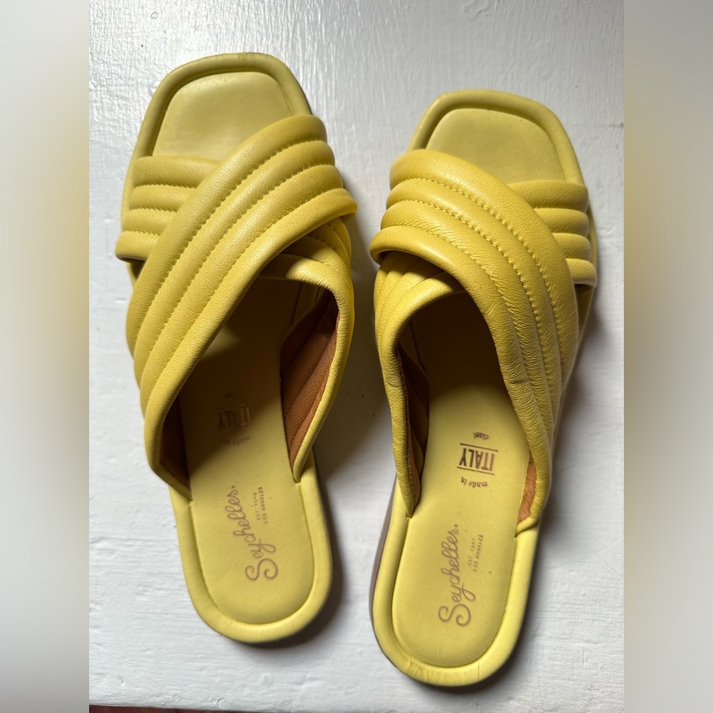 Brand NEW Seychelles sandals in yellow, super comfortable! I only wore them once